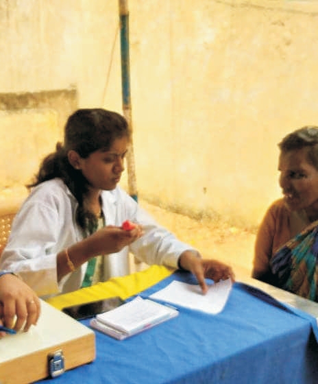 Essential medicines and first aid box at the Karunai Ullangal Trust care shelter clinic